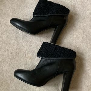 Uggs Dandylion Tres Leather Boot, Black, Size 8
